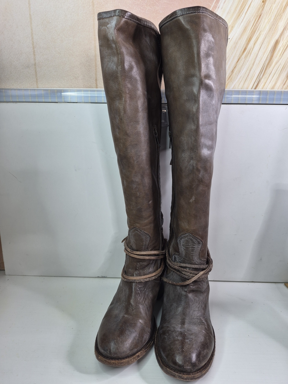 Freebird Steven Women's Tall Brown Leather Riding Boots